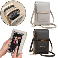 Women RFID Anti Theft Purse Touch Screen Phone Bag Crossbody Bags Handbag