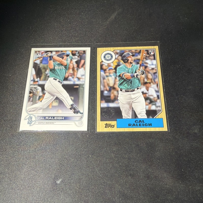 Topps Cal Raleigh Rookie Seattle Mariners 2-Card Lot 2022