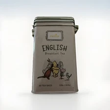 Tea Charbrew Winnie The Pooh English Breakfast 60 Bags Exp 3/28New Locking Tin