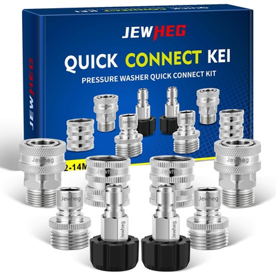 #ad Pressure Washer Quick Connect Kit M22 14mm to 3 8quot; Adapter Stainless Steel $49.99