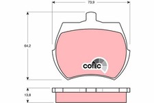 Plaquette de frein Rover 115