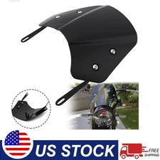 5-8" Black Headlight Fairing Windshield Windscreen Visor Universal For Kawasaki