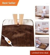 Ultra-Soft Flannel Foot Heating Pad - 3 Temperature Settings for Cozy Feet