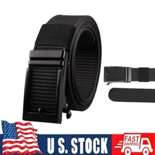 Ratchet Tactical Belt for Men Stiff Nylon Web Work Belts Buckle Tactical Belt