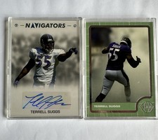 2025 Pulse Meridian Terrell Suggs 9/10 Navigators Auto + 42/50 Green Lot Ravens