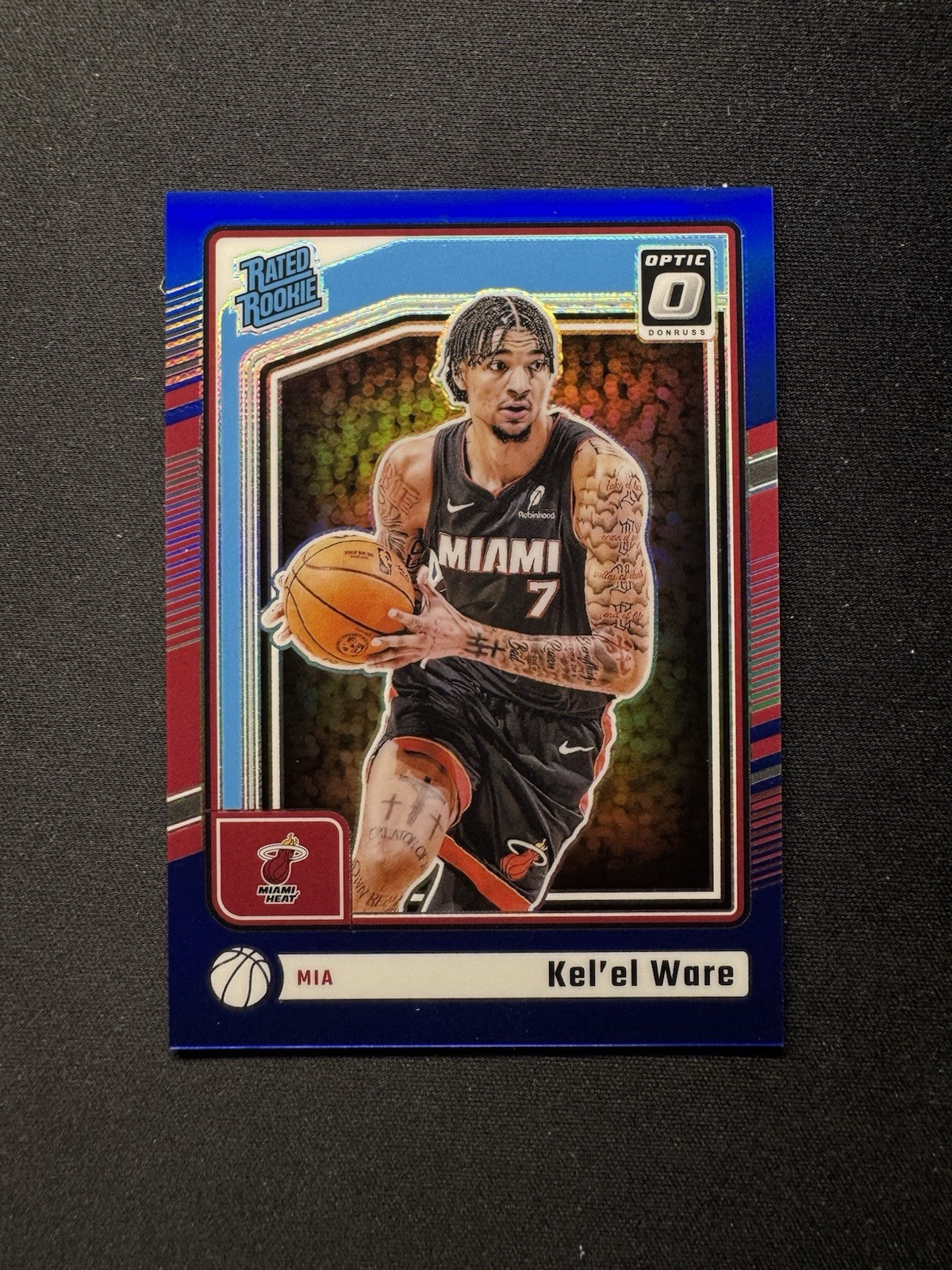 2024-25 Panini Donruss Optic Kelel Ware Rated Rookie Blue Prizm /49 #280