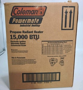 Coleman Powermate 15000 BTU Propane Radiant Heater Model 5014-751
