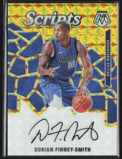 Dorian Finney-Smith 2019-20 Panini Mosaic Scripts Gold Auto /25 #SC-DFS Dallas