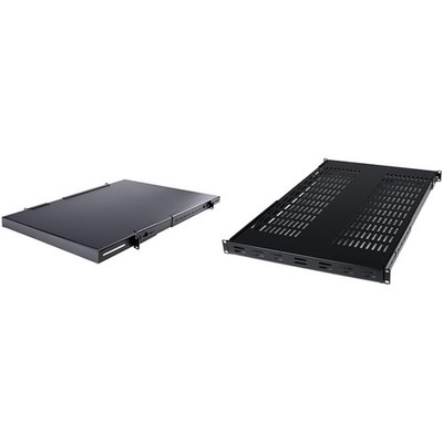 StarTech.com 1U 4-Post Adjustable Server Rack Mount Shelf x 19'' x 19.5-38''