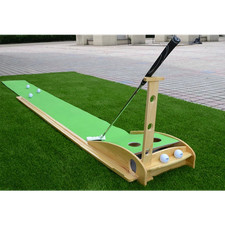 Hillman Golf Putting Mat Putting Green Practice Training Aid Auto Ball Return