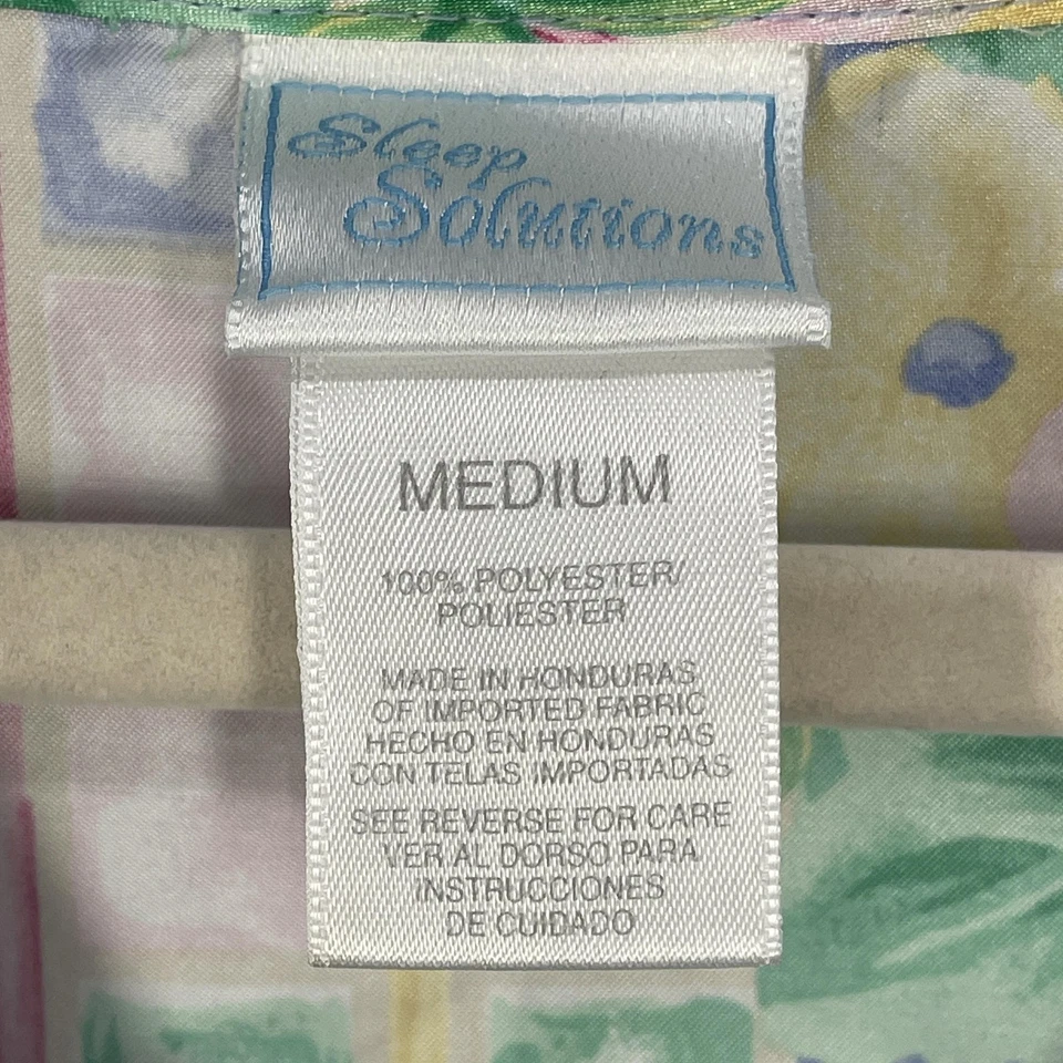 Camisa para dormir vintage para mujer talla M coqueta femenina floral botón completo Foto 4 de 4