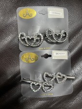Heart Sparkly Barrette  s And Clips G11
