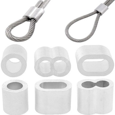 1mm Bis 12mm Aluminium Pressklemmen, Alu Presshülsen Drahtseilklemme, Seilklemme