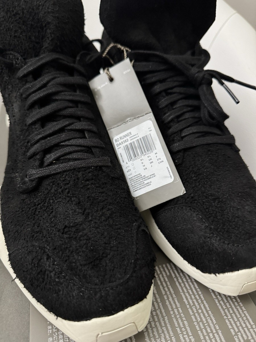 Adidas x Rick Owens Runner Soft Black (DA9382) Men's Size 10 US | eBay