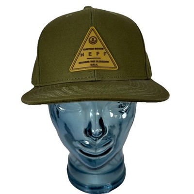 Neff Men s One Size Green Twill Triangle Logo SnapBack Adjustable Back Hat Cap