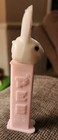 VTG PEZ The Easter Bunny Rabbit Candy Dispenser Slovenia Pink Stem with Feet Toy — photo 5