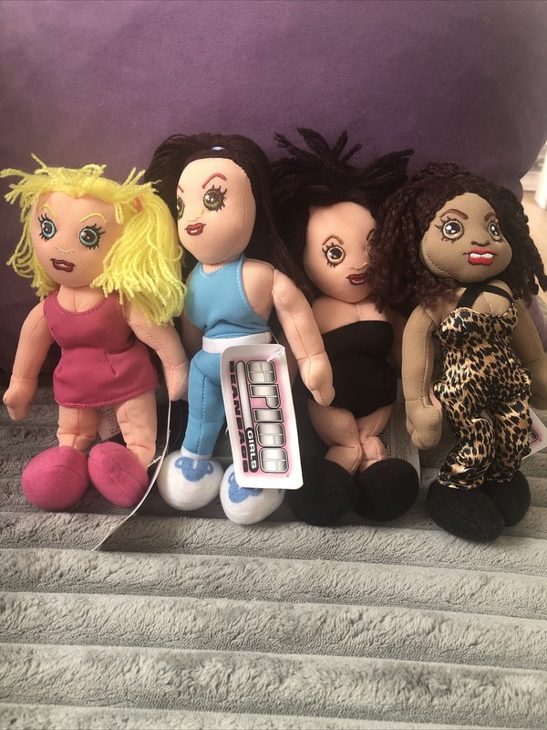 Spice Girls Bean Bags (1998)- Complete Collectible Set Of 4