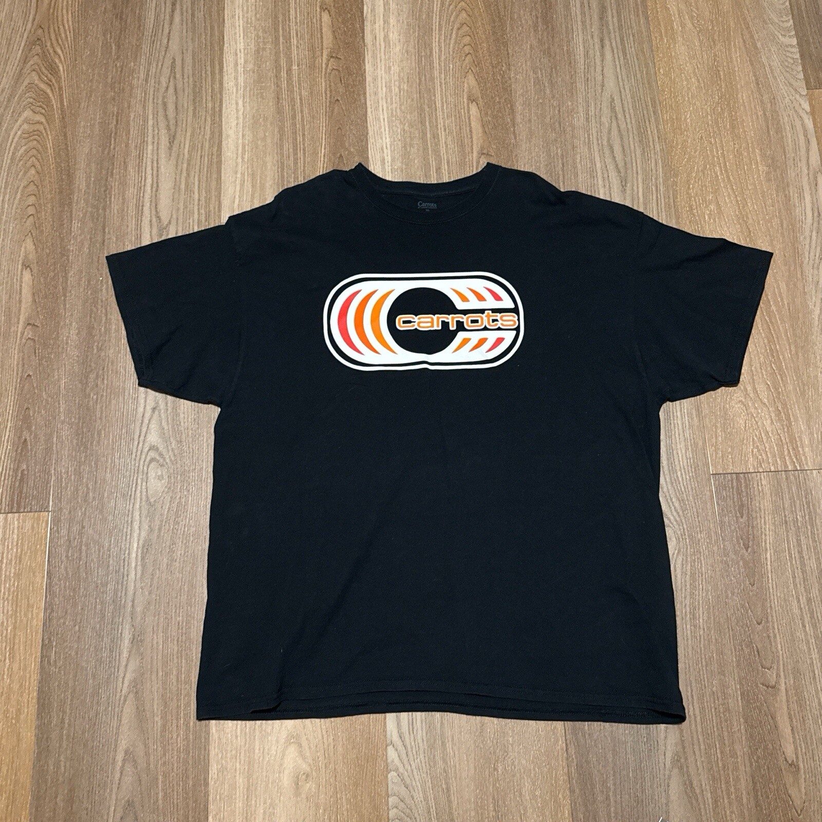 Carrots Black Graphic Tee Shirt Size 2XL