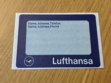Lufthansa baggage label / luggage label