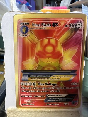 Primal Pikachu 3d prism pokemon  FAN ART Max Voltage NM