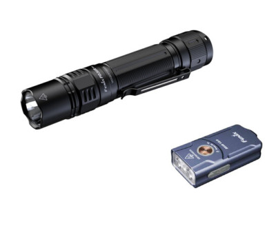 Fenix Rechargeable 2800 Lumen Flashlight + Keychain PD36R-PRO-E03RV2BLUE