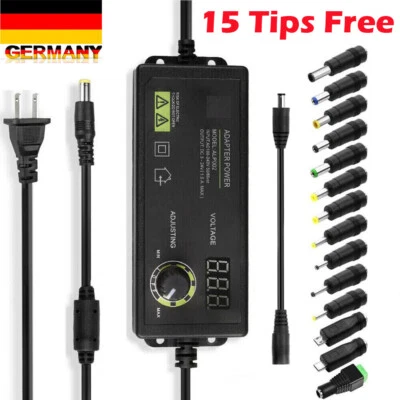 MARKENLOS Steckernetzteil Regelbar 2,5A 60W DC 3V-24V Schalt Netzteil Trafo Schaltnetzteil