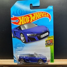 Hot Wheels 2019 Audi R8 Spyder Blue #211 HW Exotics 4/10 Long Card GRY87