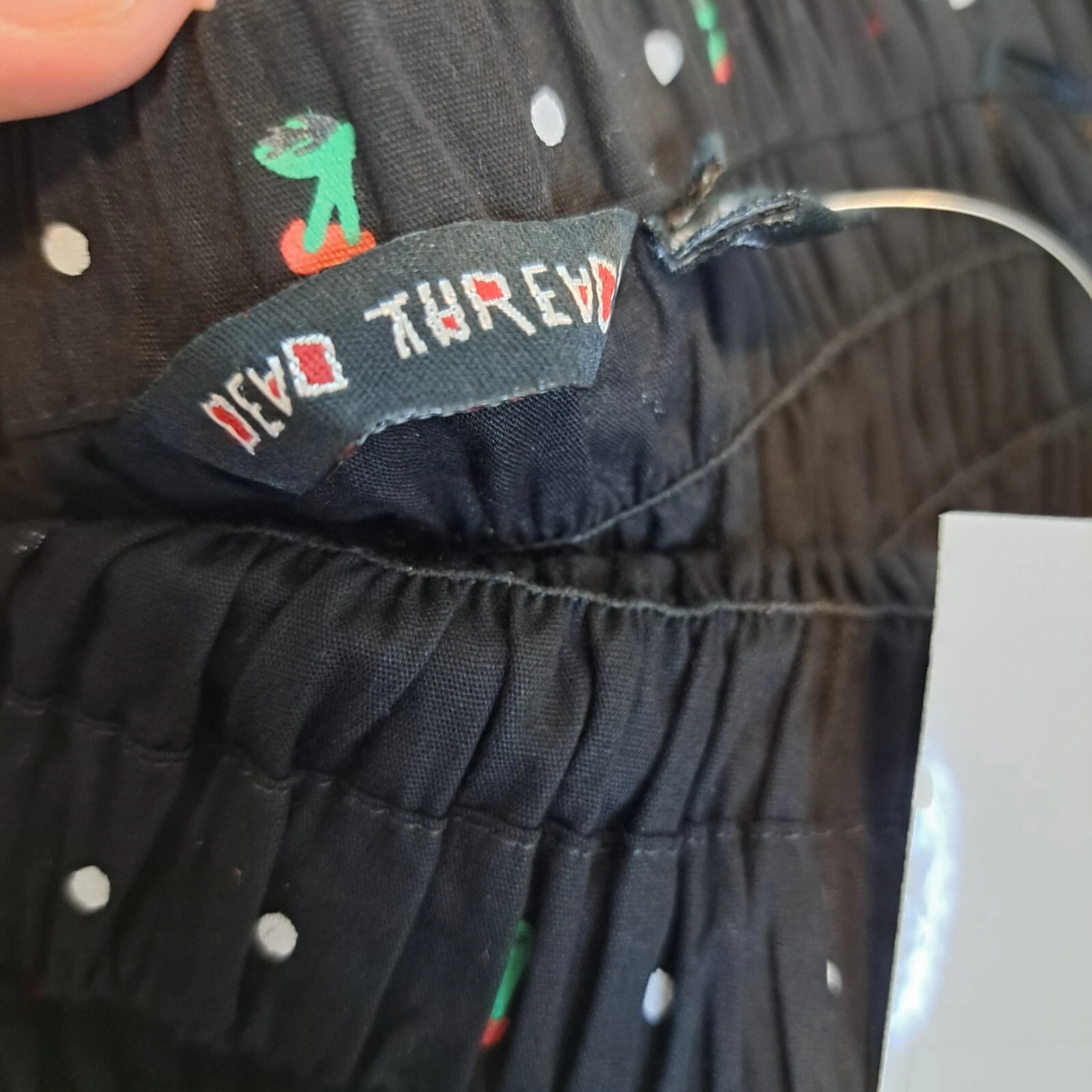 VALENTINO Abito gotico Dead Threads senza maniche sottoveste motivo ciliegia taglia small