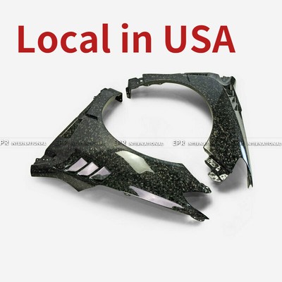 For Impreza 11-16 VAB VAF widebody kit +8mm Forged Carbon Look Front Fender trim