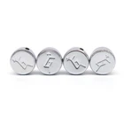 4Pcs Metal Guitar/Bass Knobs w/Arrow and "G" Logo Control Knobs Chrome