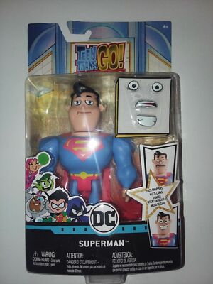 DC Comics Teen Titans Go! to The Movies Face-Swappers Superman Figure