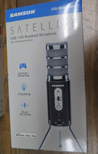 Samson SASAT Technologies Satellite USB/IOS Broadcast Microphone, Aluminum/Steel