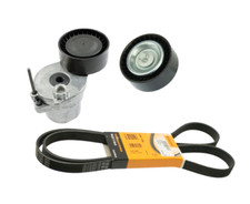 Drive Belt Kit + Idler Pulley + Tensioner OEM for MERCEDES C300 GLC300 METRIS