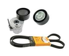 Drive Belt Kit + Idler Pulley + Tensioner OEM for MERCEDES C300 GLC300 METRIS