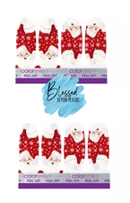 Color Street Nail Polish Strips~ 2 Accent Packs  Jolly Good Fella  (Santa)