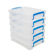 Super Stacker Document Boxes - Clear, 5 Pack ...