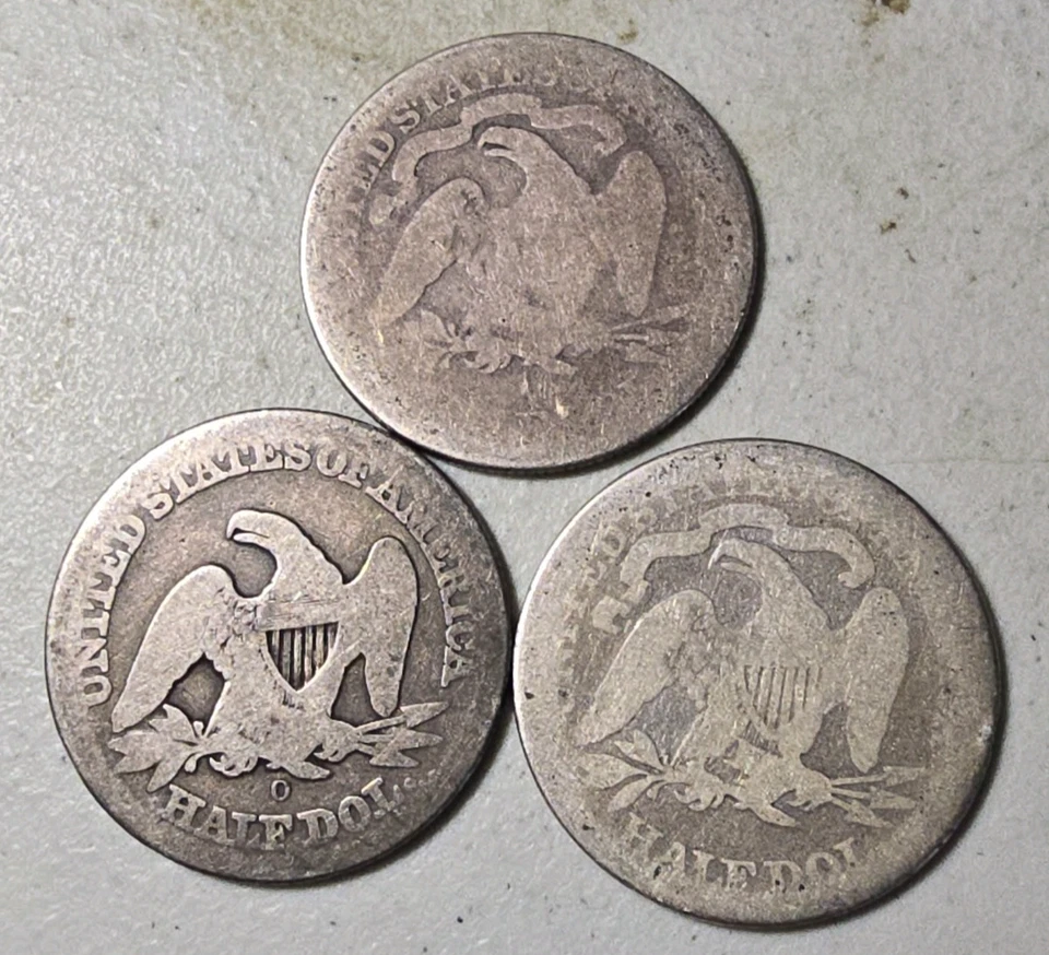 Lot of 24 US Type Coins Civil War Era Seated Liberty Halves Indian Eagle 1C A713 - Image 4 of 4