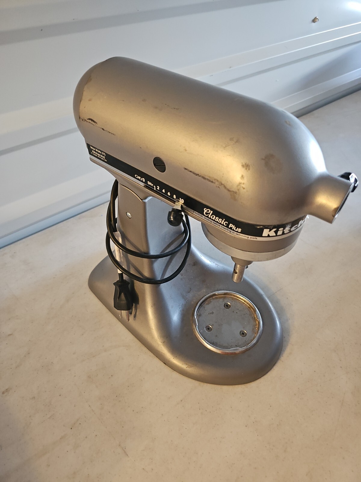 KitchenAid KSM75WH Classic Plus TiltHead 4.5 qt Stand Mixer Only