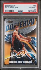 2003 FINEST #18 MIKE DUNLEAVY PSA 10