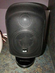 Pair Bowers Wilkins B W Bookshelf M1 Mini Theater Speaker Black Store Demo Ebay