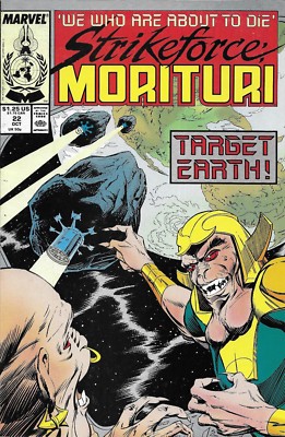 Strikeforce Morituri Comic 22 Copper Age First Print 1988 Hudnall Calimee Marvel