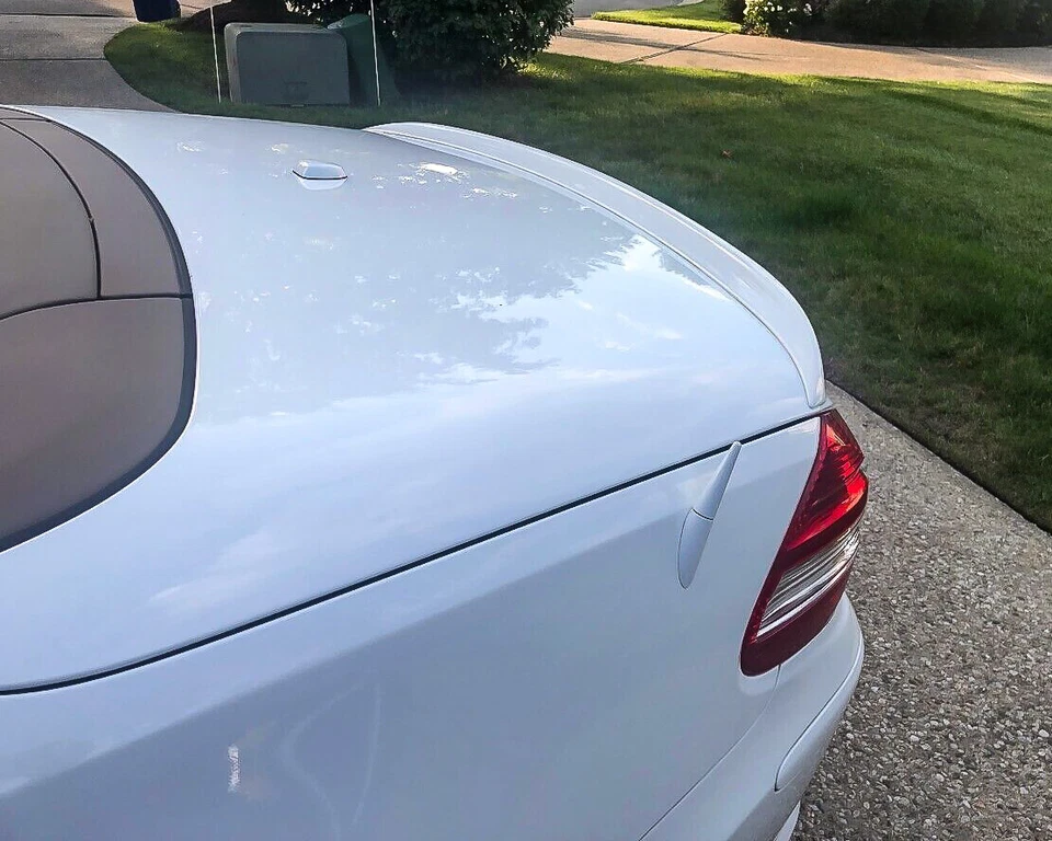 Painted ABS Trunk Spoiler for Mercedes Benz R230 A STYLE Iridium Silver 775 - Image 2 of 4