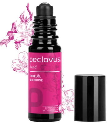 PECLAVUS® (750 EUR/l) peclavus hand Nagelöl Wildrose | Regenerieren 10ml Roll-on