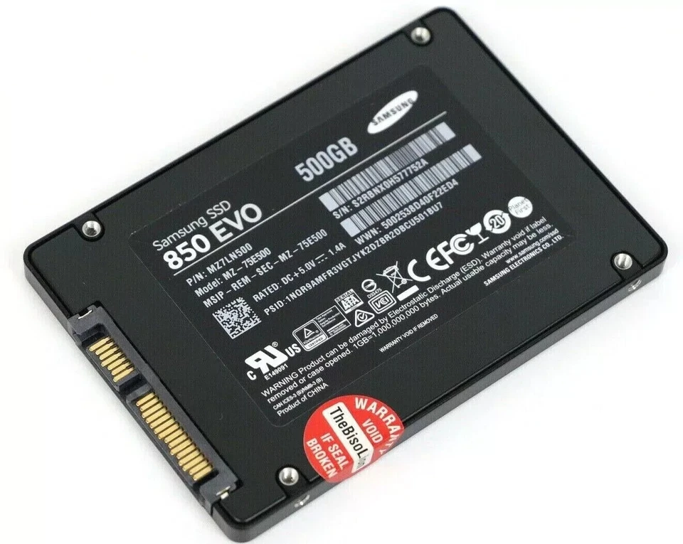 Samsung 850 EVO Solid State Drive SSD 2.5" 500 GB Sata III MZ-75E500 MZ7LN500 - Bild 4 von 4