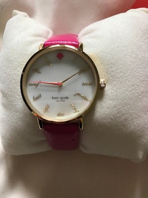 kate spade new york metro watch hot pink french rare  display picture 2