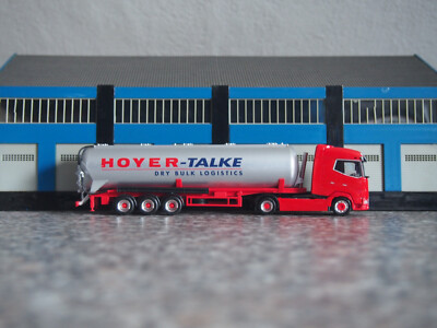 Herpa 1:87 - 732130 - DAF XG 5-achs Feldbinder Kippsilosattelzug - ''Hoyer-Talke''