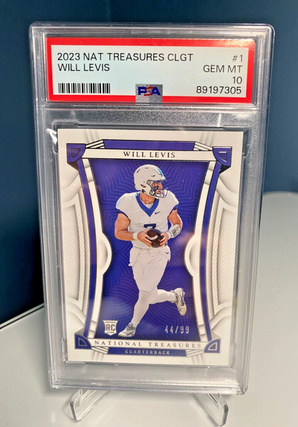 Will Levis Panini National Treasures Collegiate #1 Base