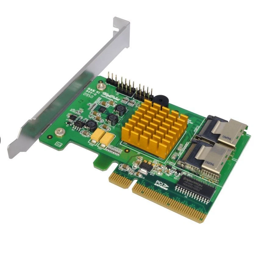 HighPoint ROCKETRAID 2720SGL 8xPort RAID PCI Express Low Profile Controller Card - Image 2 of 2