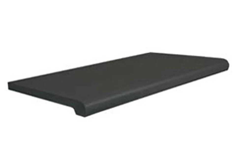ONLYHANGERS 13''x 24"Injection Molded Bullnose Shelves-Black set of 4