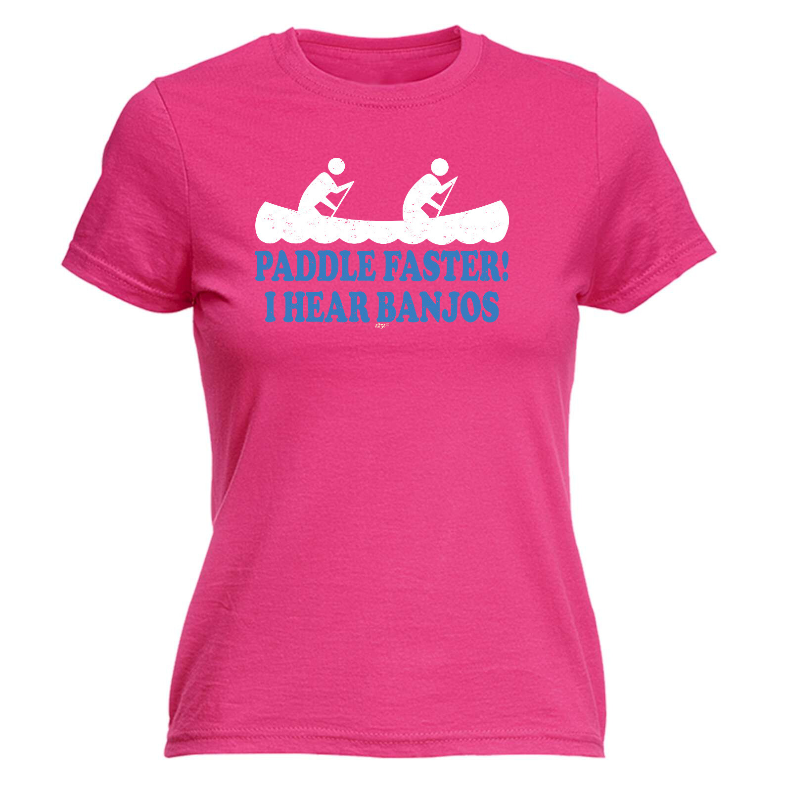 Paddle Faster Hear Banjos - Womens T Shirt Funny T-Shirt Novelty gift tshirt